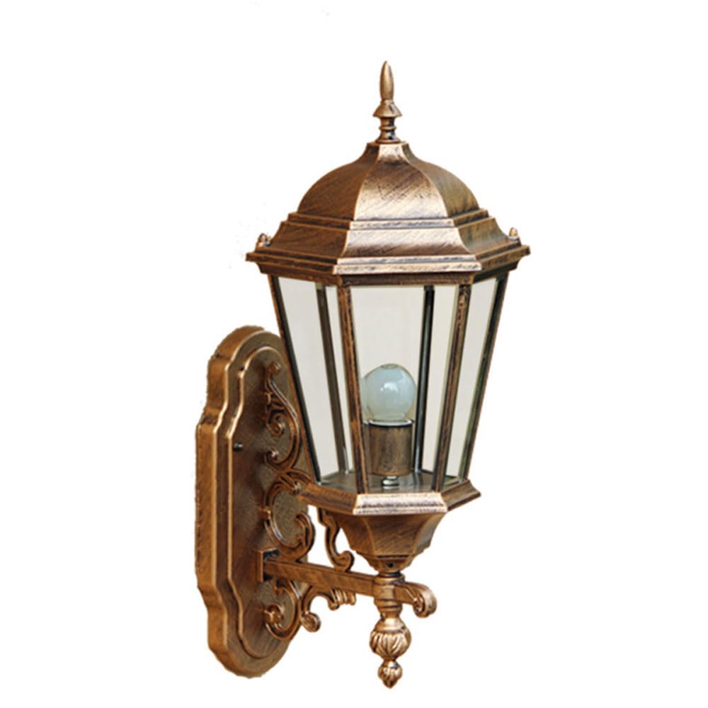 OZBMA E27 European Outdoor Wall Sconces Led Light Ip55 Waterproof Garden Gate Courtyard Corridor Passageway Lamp Antique Bronze