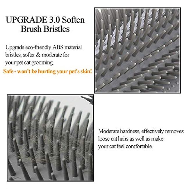 Kingtree Cat Corner Scratcher Self Groomer with Catnip, 2 Pack Softer Cat Face Scratchers Wall Corner Grooming Massage Combs for Long & Short Fur Cats-2k05gYF4