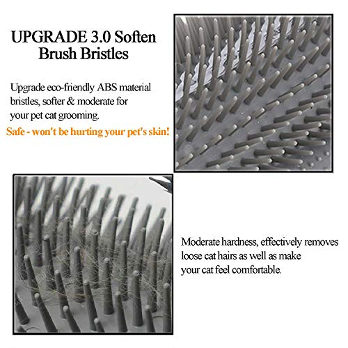 Kingtree Cat Self Groomer 2 Pack Wall Corner Brushes, Soft Cat Corner Scratcher Self Grooming Massage Combs for Long Short Fur Kitten Indoor Cats - Image 3