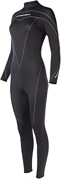 Henderson Woman Thermoprene Jumpsuit Back Zip 7mm Scuba Wetsuit-Black-12