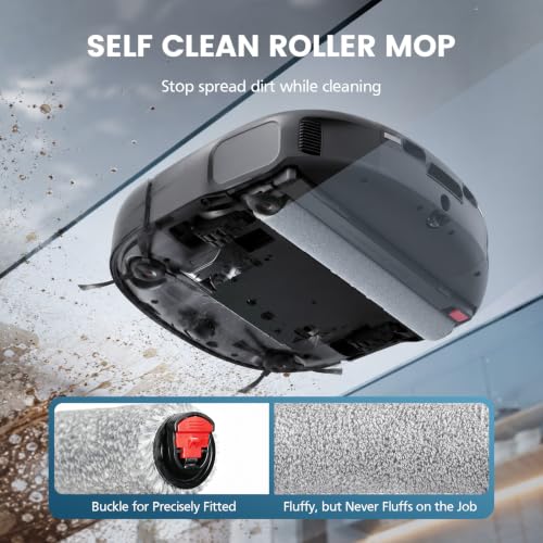 Image of C28 Accessories for Eufy C28 Robot Vacuum | Replacement Parts Include Dual Main Roller Brushes, 2*Mopping Rollers, 6*Side Brushes, 4*HEPA Filters, 6*Dust Bags