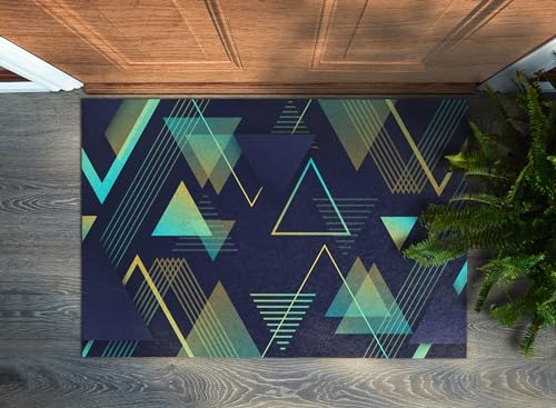 Tapis résistant Tulup 150x100cm géométrique pour la propreté de la maison