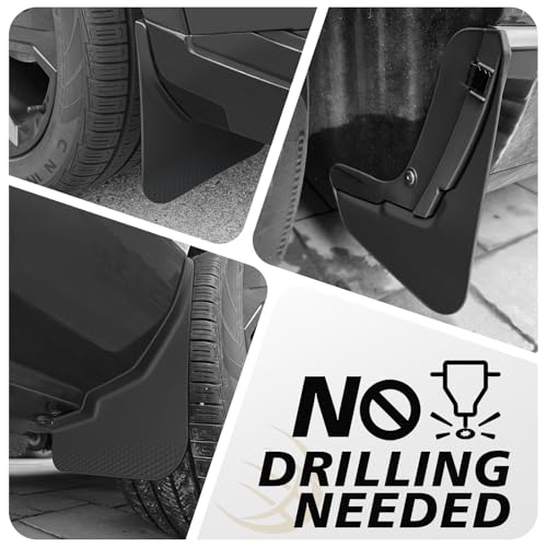 Image of BestEvMod Mud Flaps Splash Guards Compatible with Chevrolet Equinox EV 2026 2025 2024 Accessories Splash Fender Winter Vehicle Sediment Dirt Protection Set of 4 No Need to Drill Holes (EV Only)