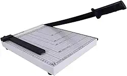 GUILHOTINA DE PAPEL A4 EM AÇO COM TRAVA ATÉ 12 FOLHAS