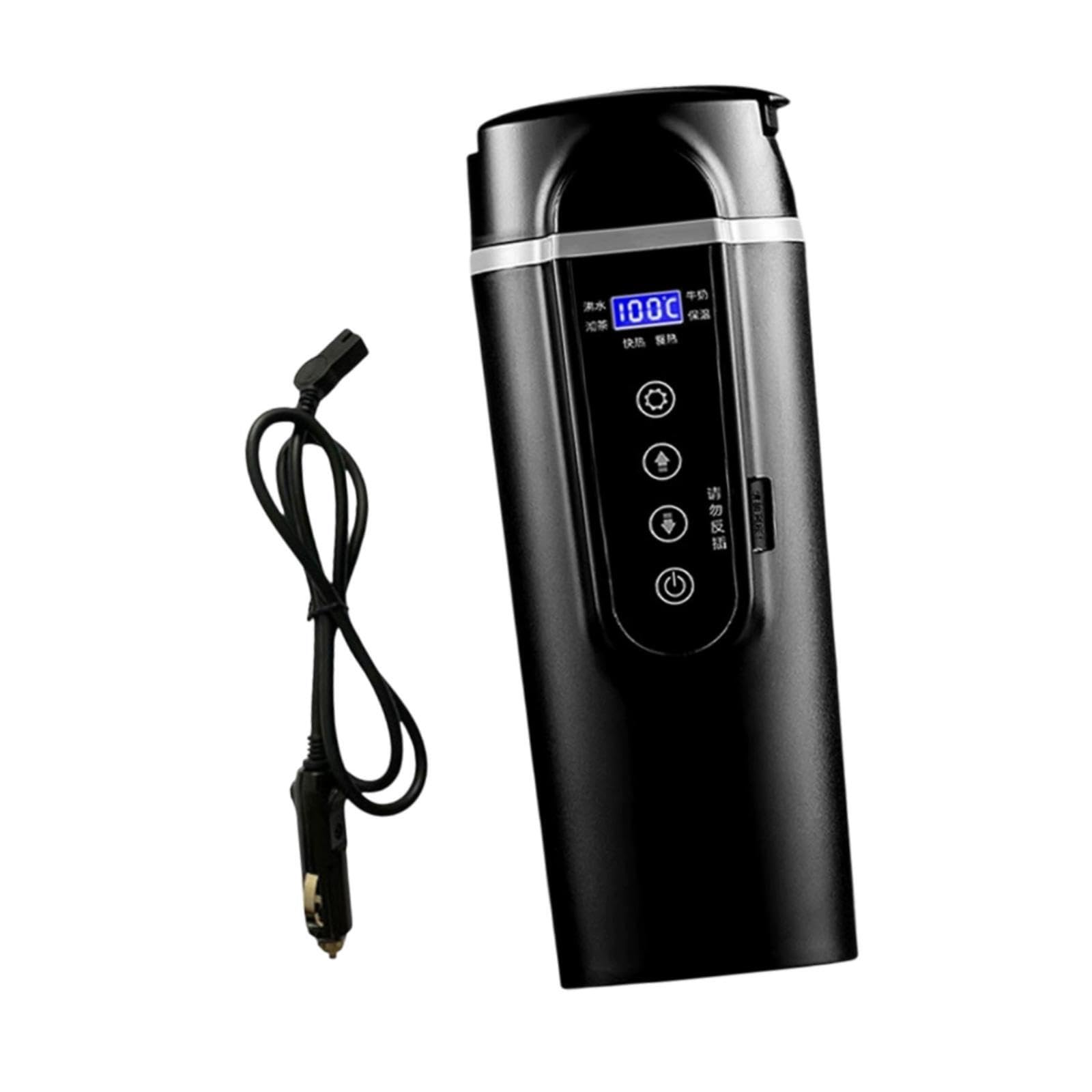 Hervidor eléctrico portátil de acero inoxidable para coche, 12 V, 24 V, universal, apto para todo tipo de entornos, ideal para viajes por carretera