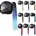 Altsuceser Helmets Dreadlocks Pigtails, Detachable Gradient Ponytails for Motorcycle Bicycle Ski Snowboard Helmets Hair Wigs Decoration I