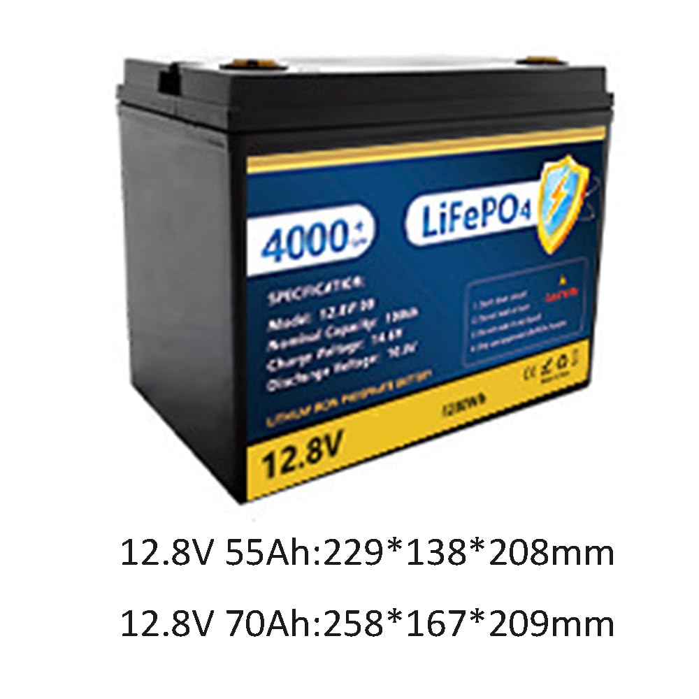 Batterie Lithium-Fer-Phosphate (LiFePO4) 12,8 V 100 Ah, 150 Ah ou 200 Ah pour Camping-Car, Bateau, Camping et Stockage d'énergie Domestique