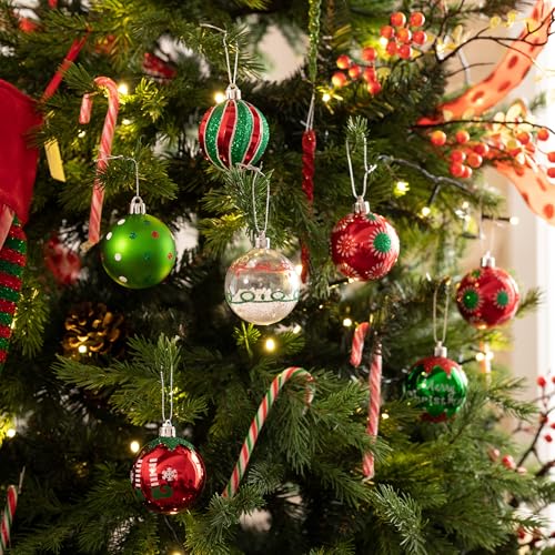 Adornos de árbol de Navidad a granel blanco y elfo de 2.36 pulgadas 3