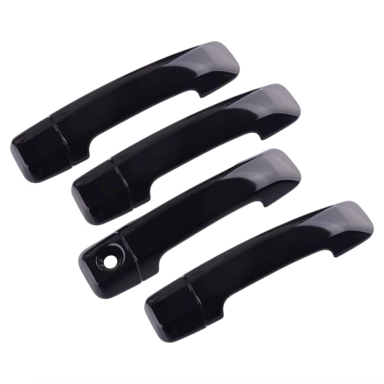 JJRFVBGT Door Handle Trim Compatible with Toyota for Tundra for Sequoia 2008-2021 ABS Trim Decor Black Accessories Car Exterior Door Handle Cover