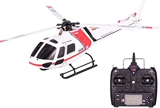 6CH Electric RC Helicopter AS350 K123 V931, 3D & 6G 1106 Brushless Motor Remote Control Aircraft, 360 ° Rolling RC Plane Jet Model Stability Flight for Kids Parkflyer Adults