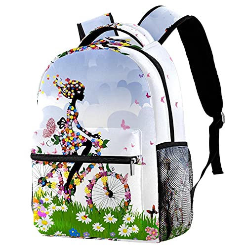 Sac à dos antivol rose pour ordinateur portable et affaires scolaires enfants