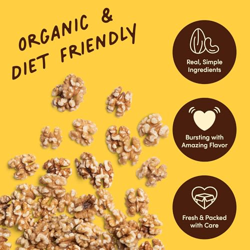 Image of Nuts.com Organic Raw Walnuts (No Shell), Vegan, Gluten-Free, Kosher, 2 LB