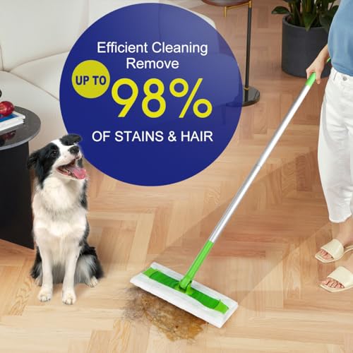 Orighty Suche ściereczki do zamiatania, wkłady do mopa kompatybilne z Swiffer Sweeper, 52 szt. jednorazowych wkładów do kurzu do mopa i czyszczenia podłóg