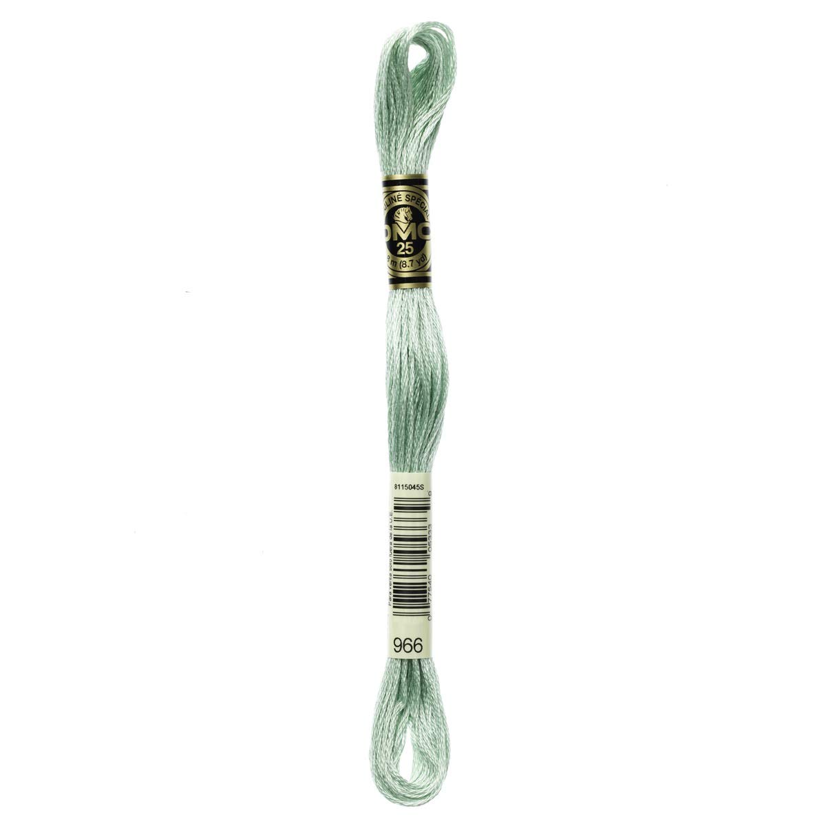 DMC Embroidery Floss Mouline Stranded Cotton Thread for Hand Embroidery and Sewing - Colour No: 966-3 x 8m Skeins