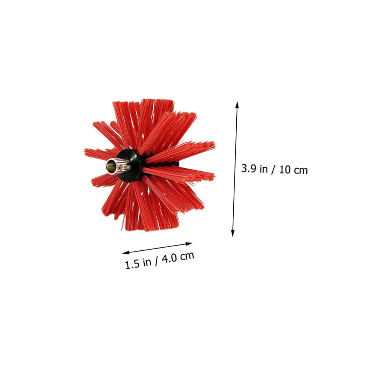 BESTYASH Spazzola per Pulizia Stufa in Nylon 9 Aste Telescopiche Espandibili, Adatta per Camini in Mattoni, Utilizzabile Trapano Elettrico per Copertura