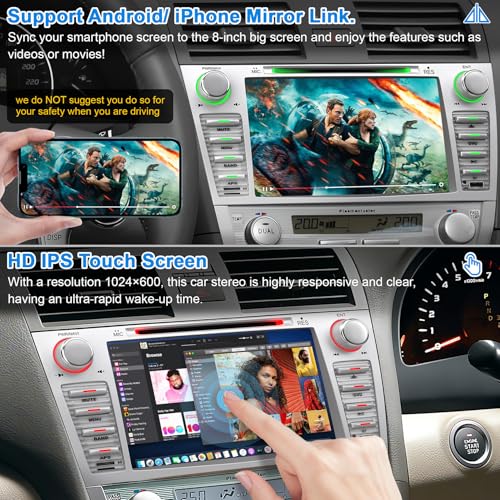Radio para Toyota Camry 2006-2011 con pantalla táctil 8" miniatura 5