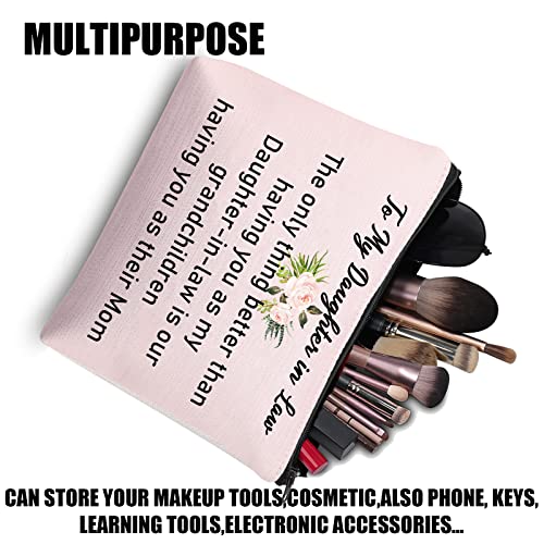 Jytapp To My Daughter-In-Law Gifts Daughter In Law Makeup Bag The Only Thing Better Than Having You As My Daughter-In-Law Cosmetic Bag Future Daughter In Law Gift #TOP2