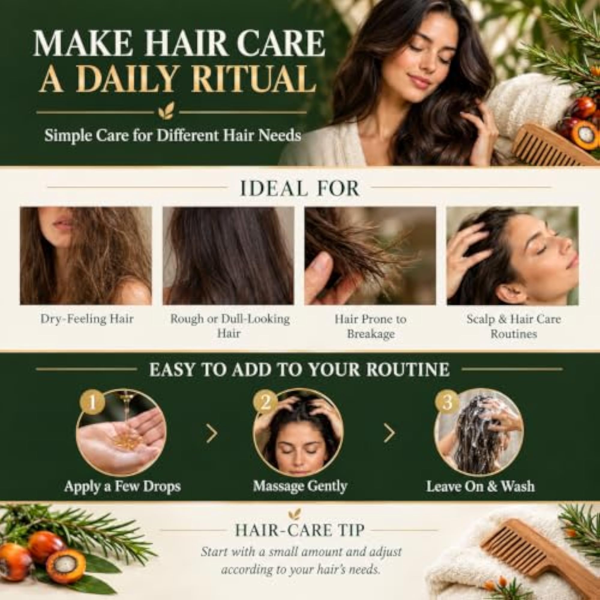 100% Pure Batana Oil for Hair Growth, 200ml