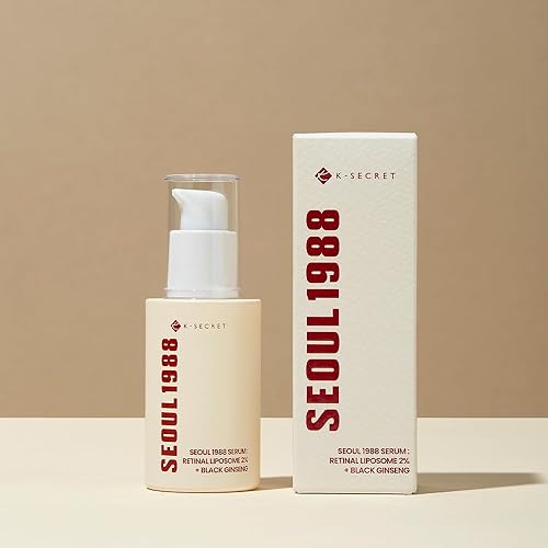KSECRET SEOUL 1988 Serum liposoma retinal 2% + ginseng negro, 1.0 fl oz1.01 onzas líquidas 58% extracto de ginseng negro con retina, bakuchiol,