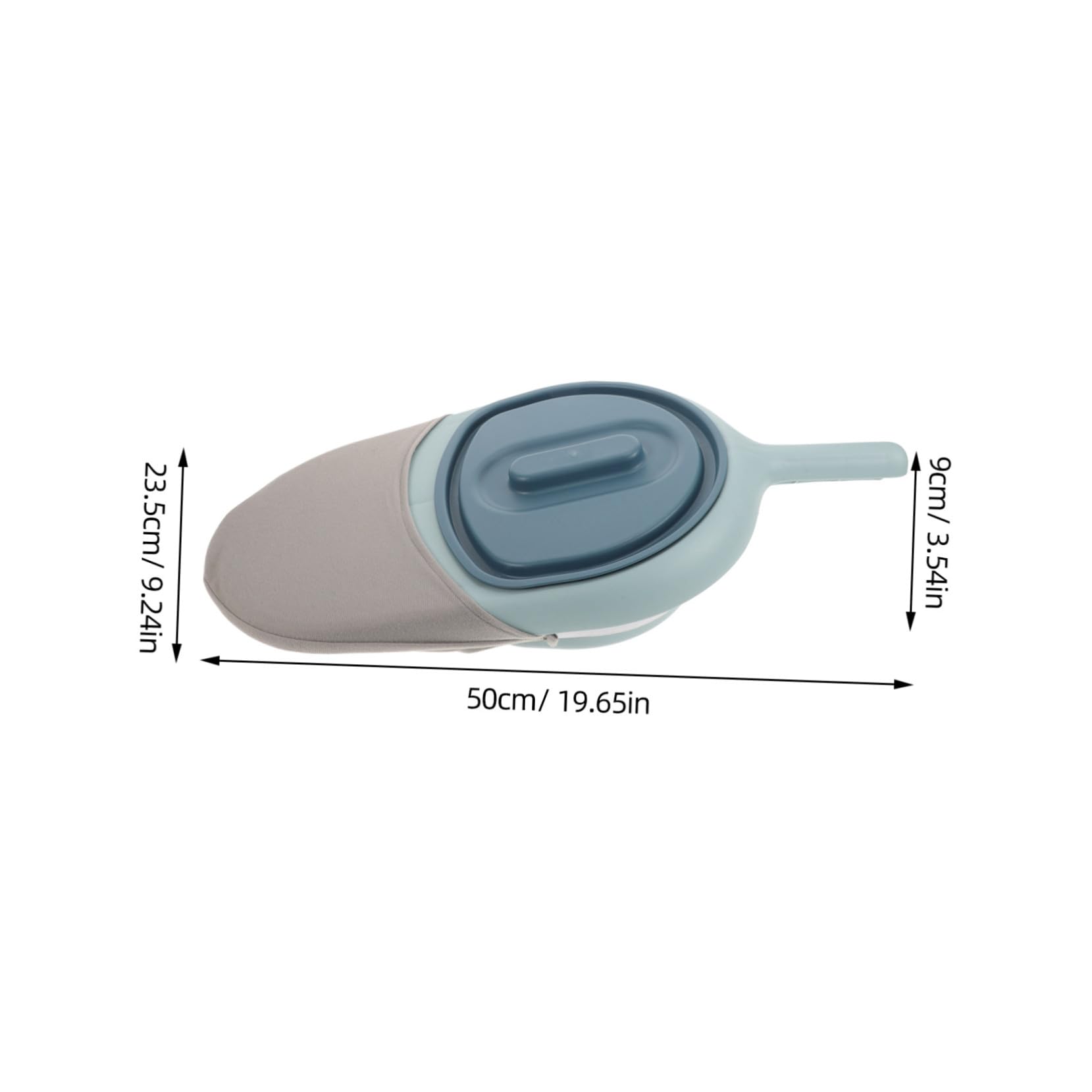 FOMIYES Padella per Pazienti Allettati in Plastica, Forma Rotonda, Facile da Pulire e Resistente, Design Compatto per Anziani e Donne in Casa e Auto Colore Casuale