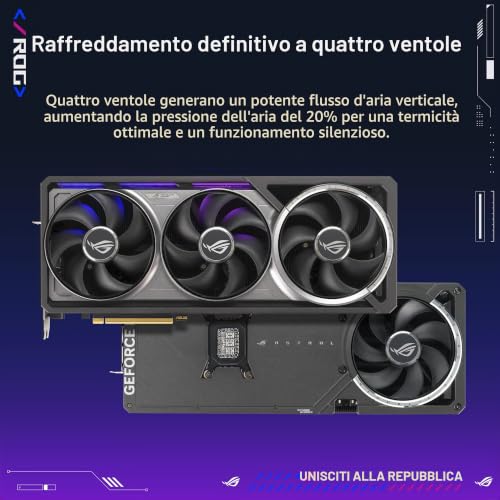 ASUS ROG Astral GeForce RTX™ 5080 OC Edition Carte Graphique de Jeu (PCIe® 5.0, 16 Go GDDR7, HDMI®/DP 2.1, 3,8 emplacements, Design à 4 Ventilateurs, Ventilateurs axiaux, Chambre à Vapeur brevetée, - 3