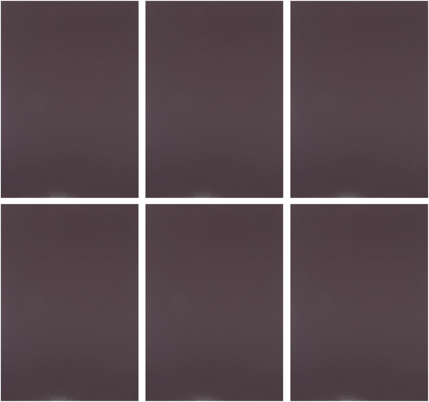 6pcs DIY Supple Refrigerator Magnet Sheets with Adhesive Backing 297×210×1.5mm Rubber Soft Magnetic Patches for Home Fridge Craft Storage and Organization