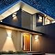 Uwithm Wandlampe mit Austauschbarer G9 LED lampe Warmweiß 3000K,Aluminium LED Wandleuchte Innen/Aussen,Aussenbeleuchtung für Wohnzimmer Garten,IP65 Wasserdichte Wandleuchte(1 Stück weiß)