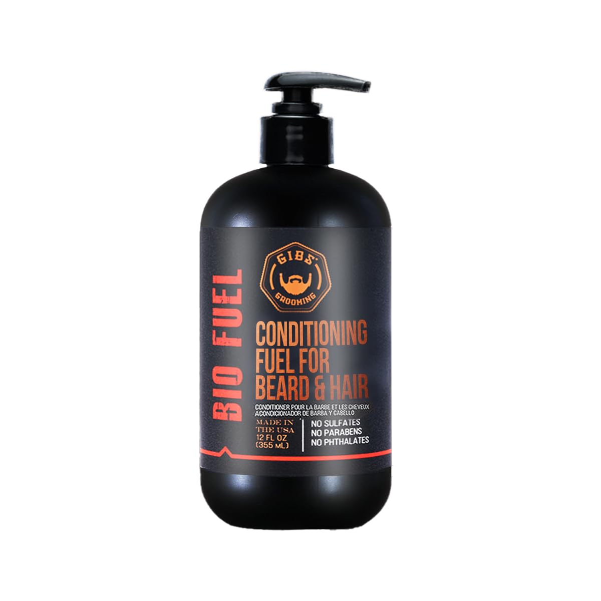 GIBS Grooming Biofuel Conditioning Fuel for Beard & Hair, 12 Fl Oz(Pack of 1) GIBS Grooming Biofuel Conditioning Fuel for Beard & Hair, 12 Fl Oz(Pack of 1)