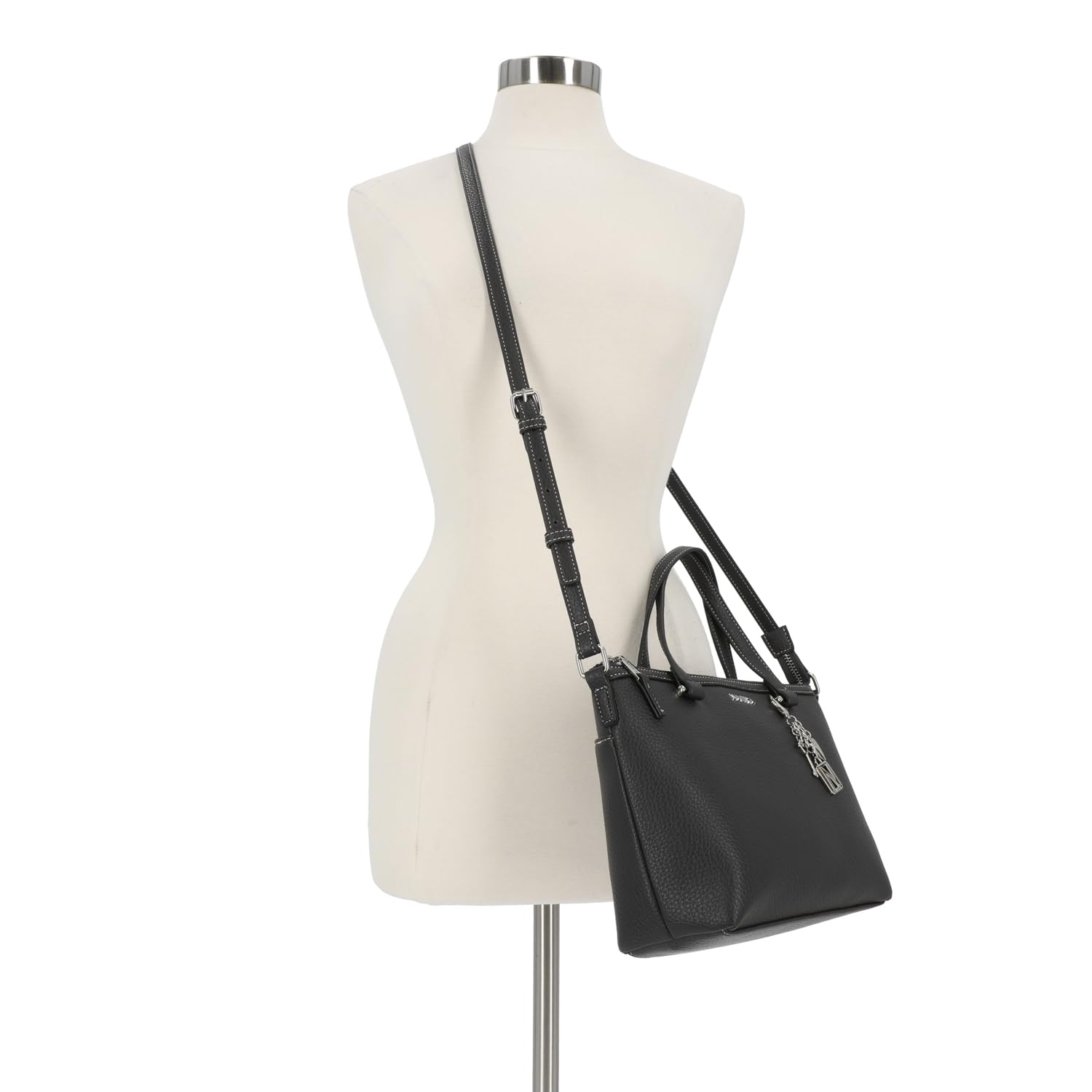 Nautica Mariner Satchel - Bolso de mano para mujer, con correa cruzada, con asa superior, con varios bolsillos, cremallera, para uso diario