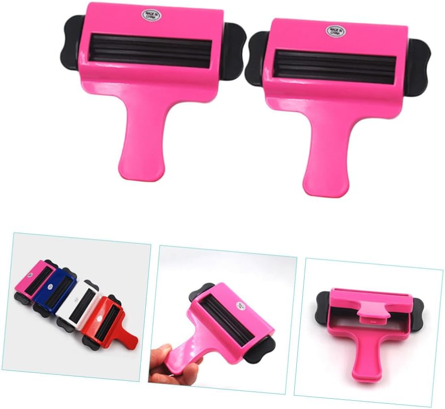 Mobestech 6pcs Rolling Toothpaste Tube Squeezer Dispenser Tool for Saver Reducing Waste Random Color
