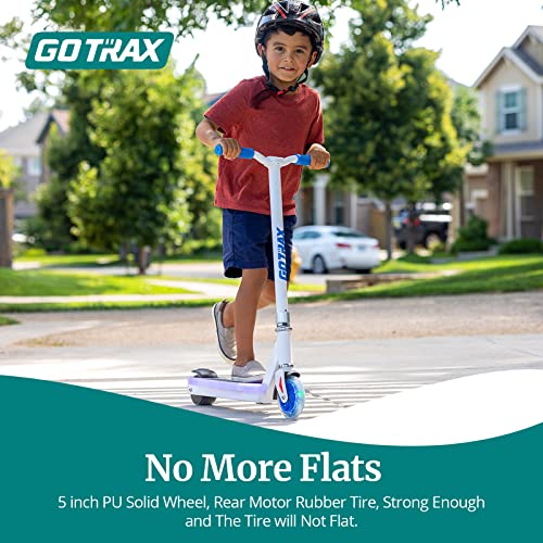 Gotrax Scout Electric Scooter For Kids Ages 4-7, Max 3 Miles Range And 6Mph Speed, 5" Flash Front Wheel And Unique Pedal Light, Ul2272 Certified Aprroved Electric Kick Scooter For Boys Girls Blue #TOP3