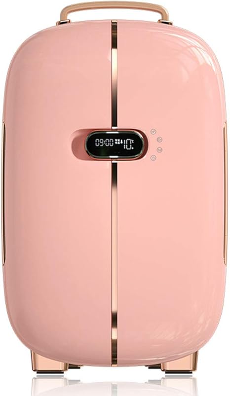 Amazon Co Jp ビューティー冷蔵庫 ハンドルと液晶画面を備えた両開き超長サイレント マスクスキンケア化粧品を保管できるレトロなミニ冷蔵庫 大型家電