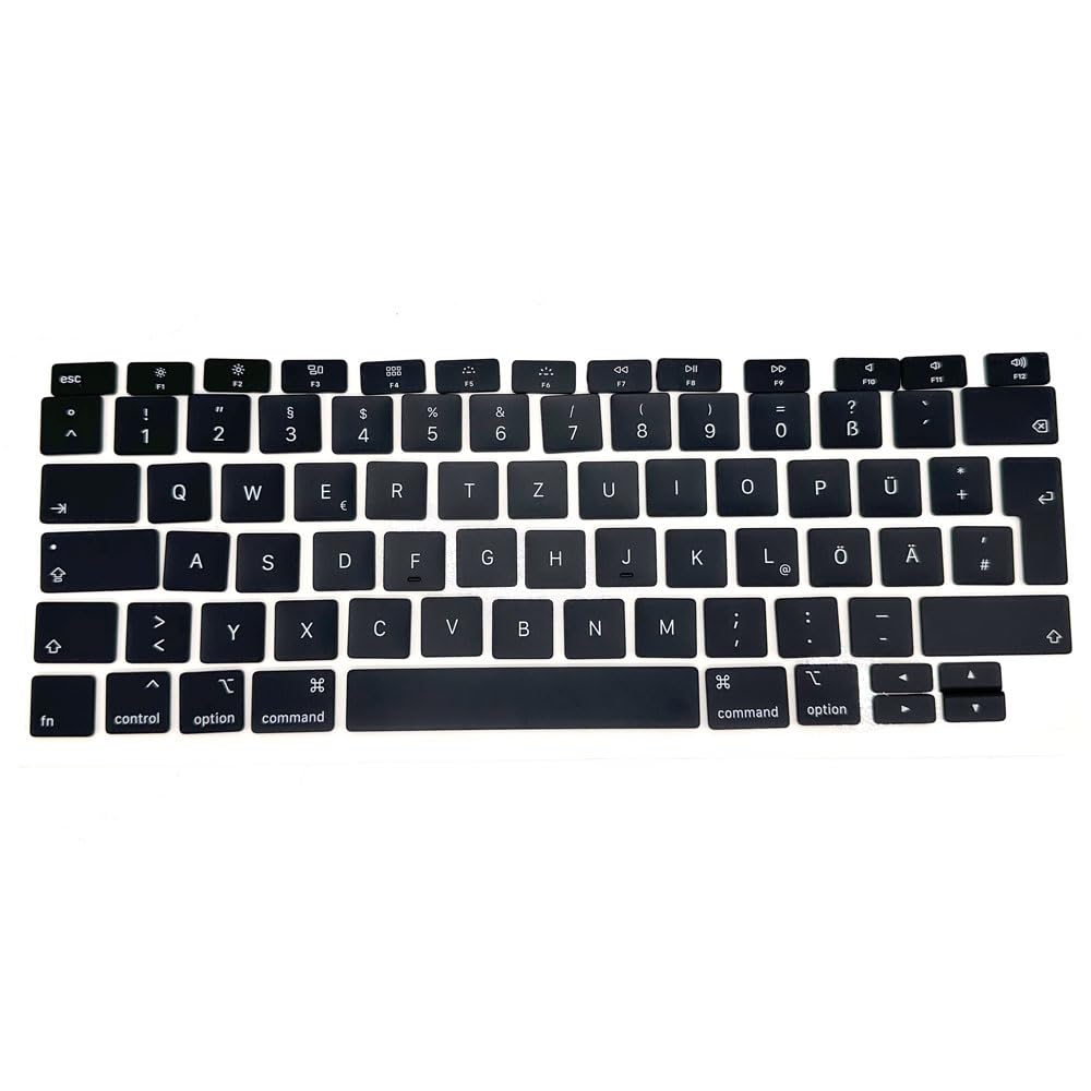 Zastępcze klawisze do klawiatury, pełny zestaw wymiennych klawiszy GR DE Germany German QWERTZ kompatybilne z MacBook Air 13 cali model M1 A2337 A2179