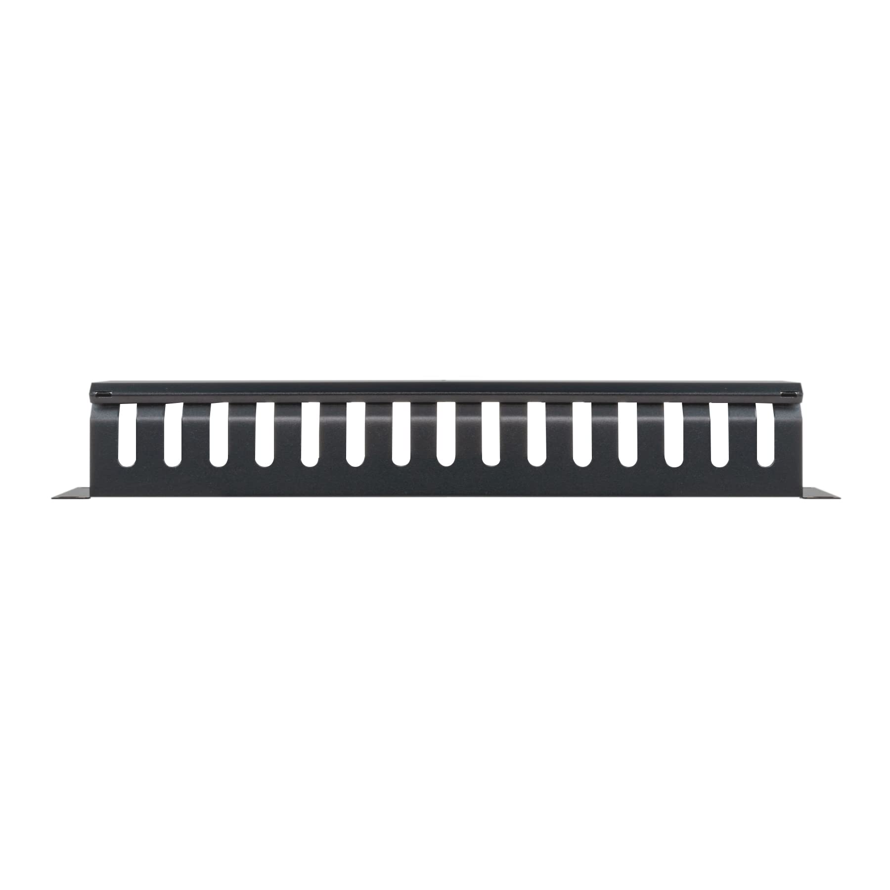Aiten Data Organizador de Cables 2U Metálico con Tapa para Armario Rack 19”. Medidas: 480 x 68 mm