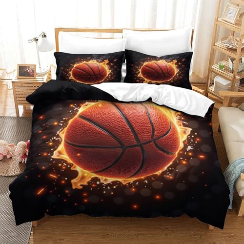 Parure de lit basket 3D respirante pour relooker une chambre d'ado fan de sport