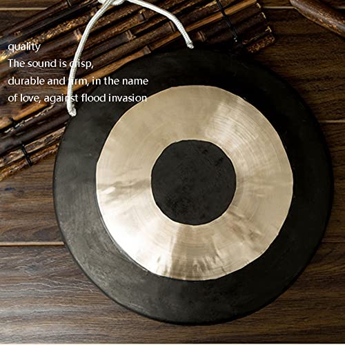 Gong rituale buddista, strumento a percussione martellato a mano, grande ciotola in bronzo per meditazione, yoga e musica