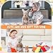 Arrowbash 5 Pcs Kangaroo Stuffed Animals, 12 Inch Large Plush Mommy Kangaroo with 4 Little Babies Soft Plush Stuffed Animals Set for Boys and Girls Easter Christmas Birthday Party Favors (Grey)