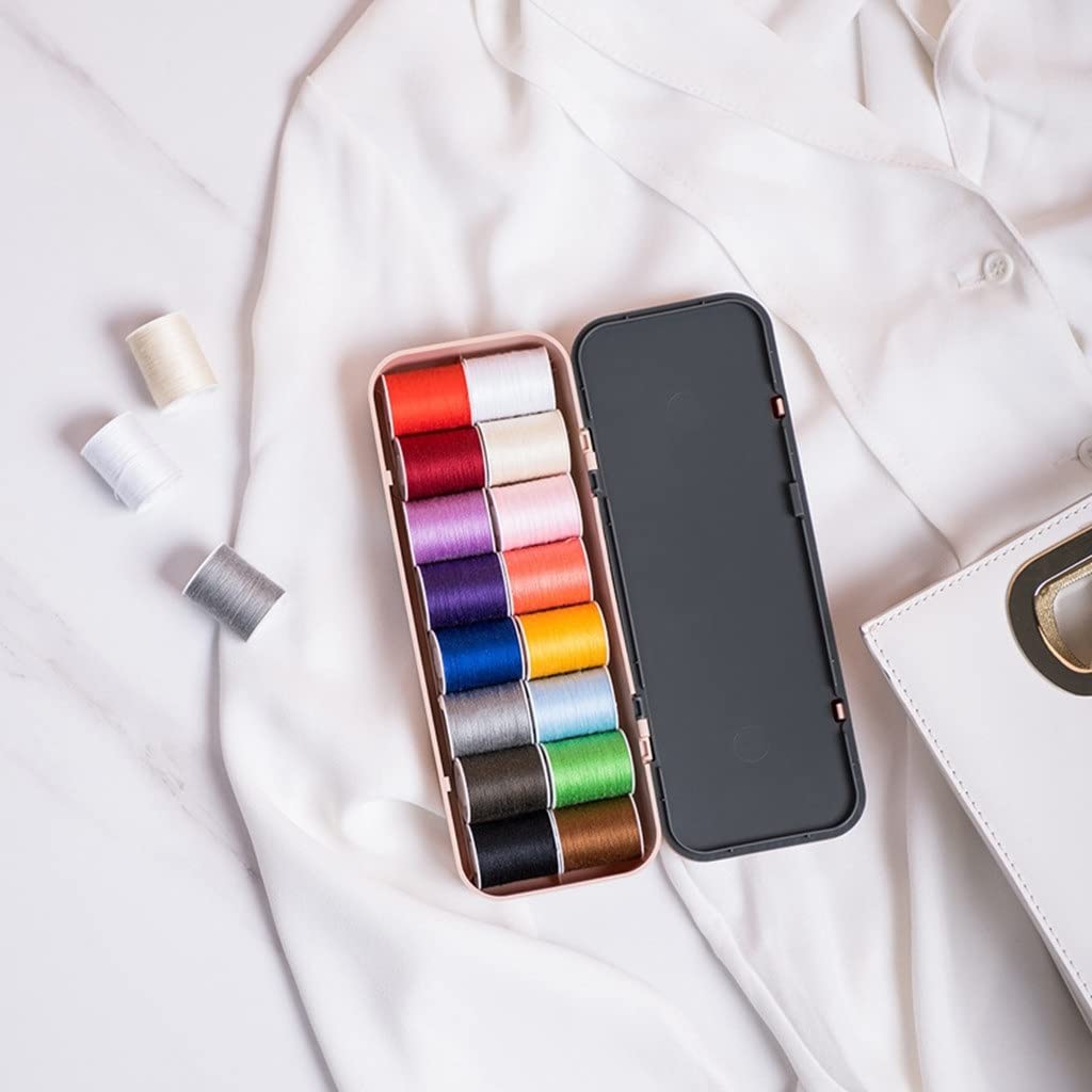 Mini zestawy do szycia DIY wielofunkcyjny zestaw pudełek ręcznie pikowanie szycie haft akcesoria do nici (kolor: Argento, rozmiar: Talla ?nica)