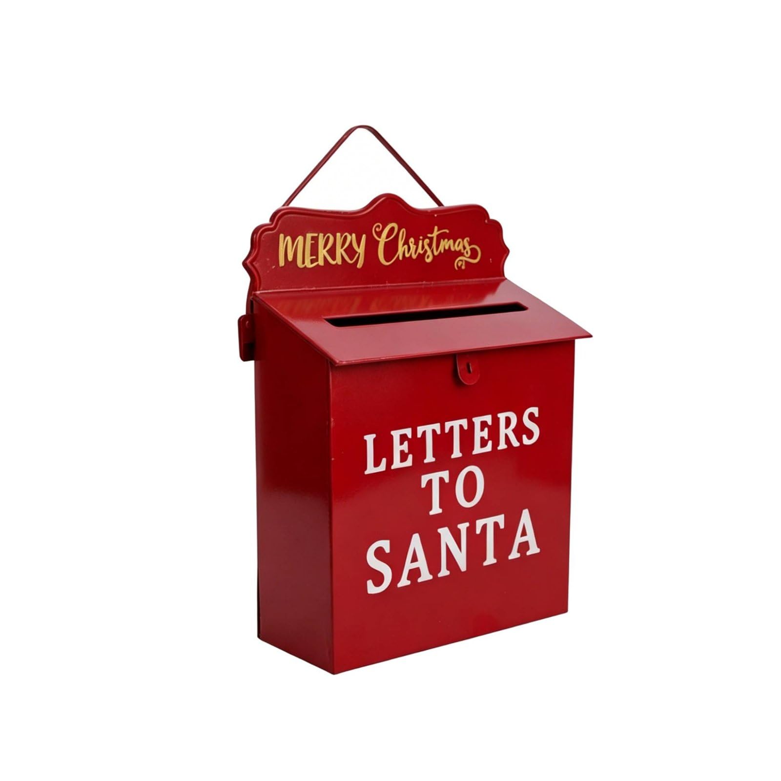 Boîte aux lettres de Noël suspendue pour décoration magique du porche et du jardin festif
