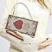 pearl&she Crystal Evening Bag Rhinestone Bling Playing Card Purse Queen of Hearts Purses Poker Card Handbags Clutch