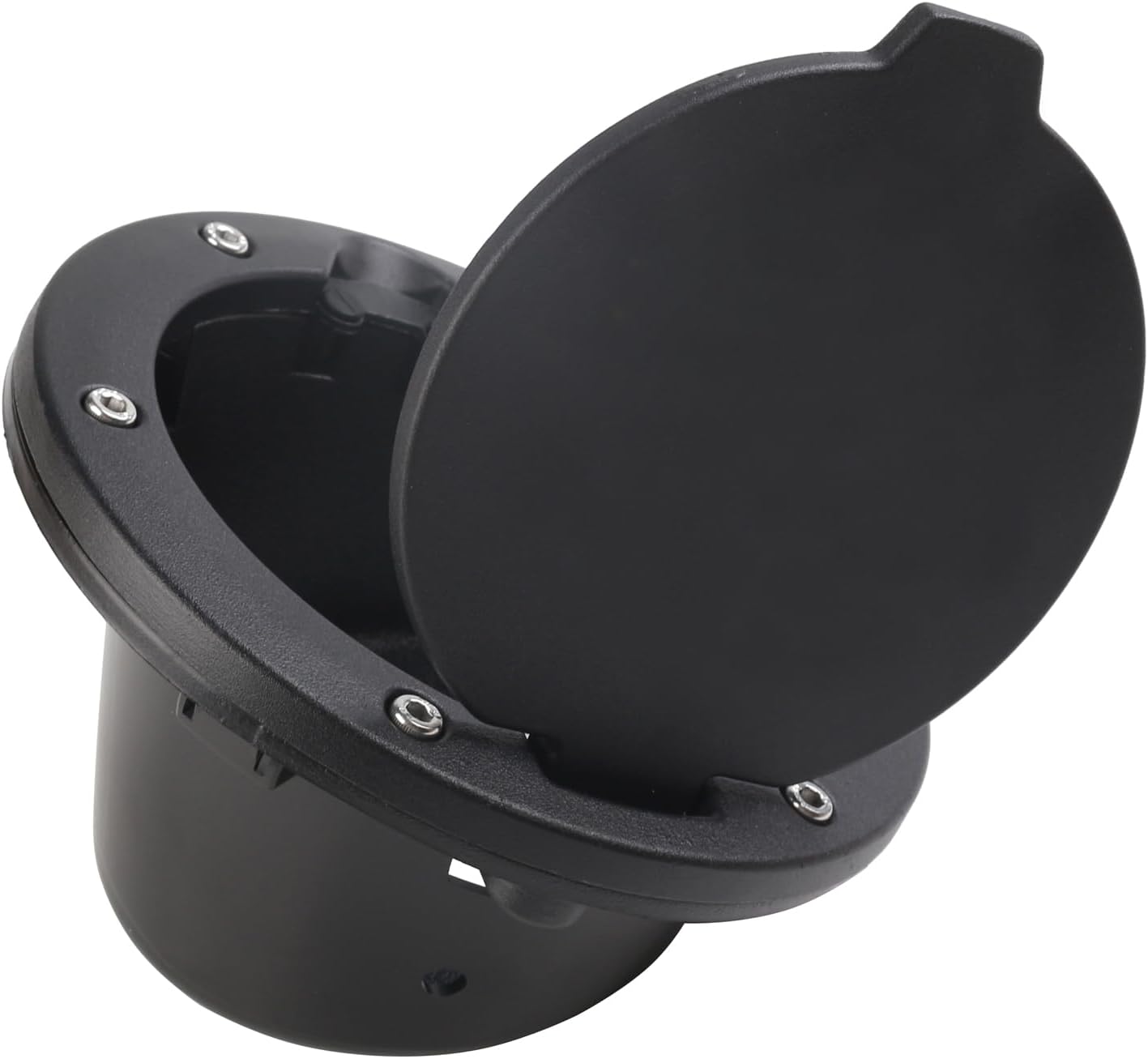 Black Gas Cap Cover + Door Handle Inserts with Push Button Covers for 2007-2017 Jeep Wrangler JK 2-Door