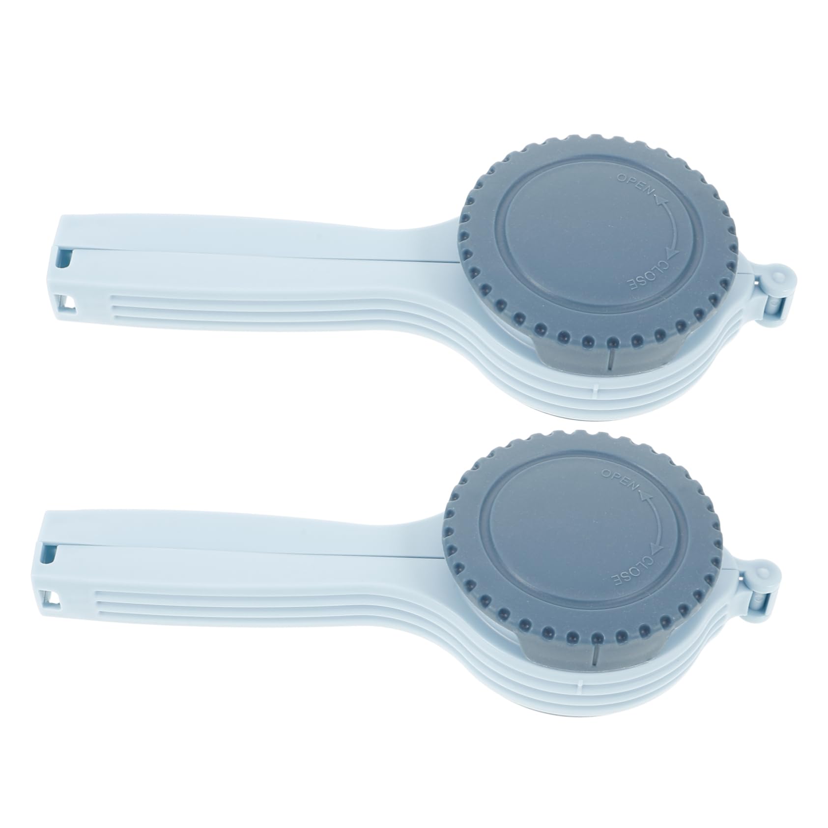 OFFSCH 2Pcs Food Bag Sealing Clips with Pour Spout Plastic Snack Bag Clamp Sealer for Kitchen Storage for Cereal Pet Food and Snack Bags