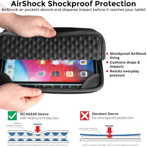 TECHGEAR Odporny na wstrząsy pokrowiec na tablet do iPada 12-33 cali