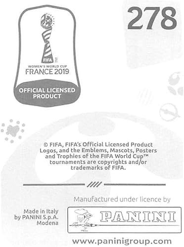 Miniatura 2 de 2019 Panini FIFA Women's World Cup France Album Stickers (Individual Sticker Only) Soccer #278 Kim Little Scotland 2 Inch by 2 1/2 Inch Collectible