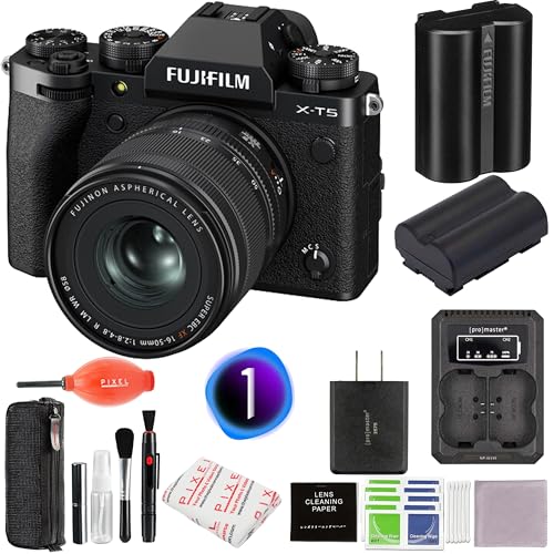 Image of Fujifilm X-T5 Mirrorless Camera with 16-50mm Lens (Black) Bundle with Extra Battery, Charger & More Accessories | Fuji xt5