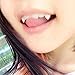 Bommy Vampire Fangs Teeth Dentures Halloween Cosplay Props for Costume Parties 13MM