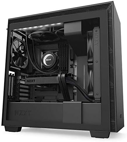 NZXT H710i - ATX PC Gaming Case - RGB LED & Smart Fan Control - Tempered Glass - Water-Cooling Ready - Matte Black