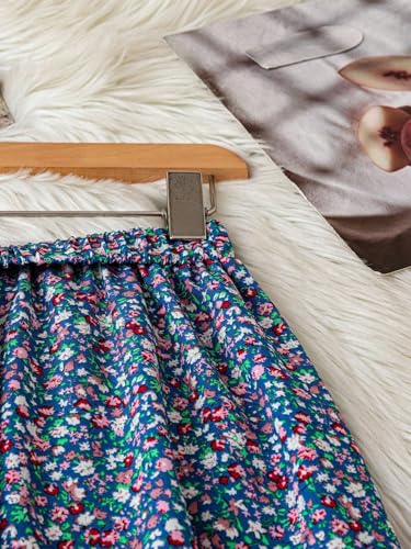 EARKOHA Womens Fall Skirts Women's Elastic Waist Summer Elegant Vacation Style Ditsy Floral Skirt Maxi Women Skirt3