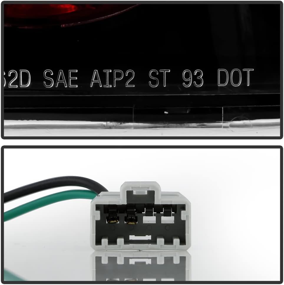 ACANII - For Black 1996-2000 Honda Civic 2Dr Coupe Tail Lights Brake Lamps Left+Right Taillamps Driver Passenger Side