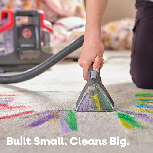 Image of Hoover Spotless Mini Portable Spot Cleaner FH12300, Carpet and Upholstery Cleaner for Stairs, Furniture, Pet Messes and Cars, Compact Design, Easy Fill Tank, Self-Cleaning Hose, Lightweight